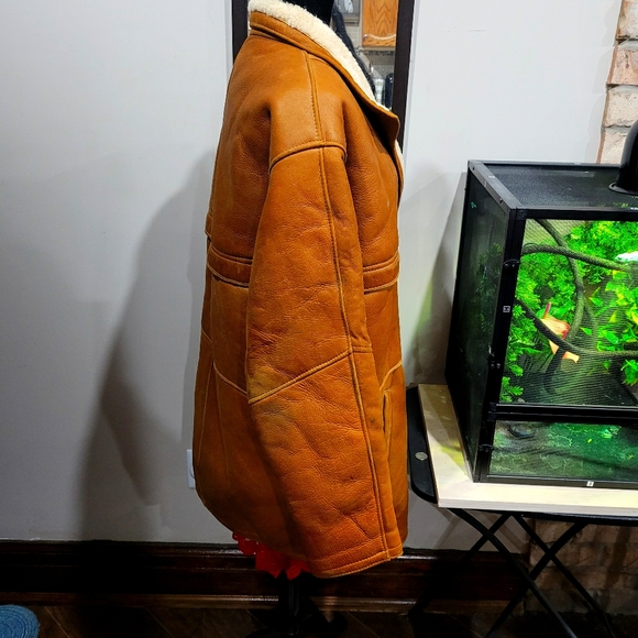 Vintage Authentic Sheepskin and Leather Jacket - Picture 7 of 9